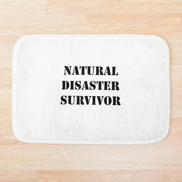 Natural Disaster Bath Mats Redbubble - roblox adventures natural disaster survival giant tsunami super wave etc