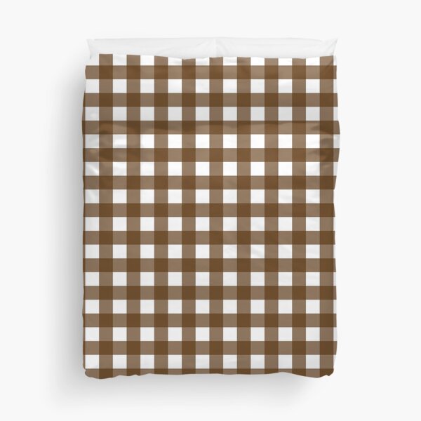 Item preview, Chocolate Brown and White Plaid designed and sold by Darcy777.