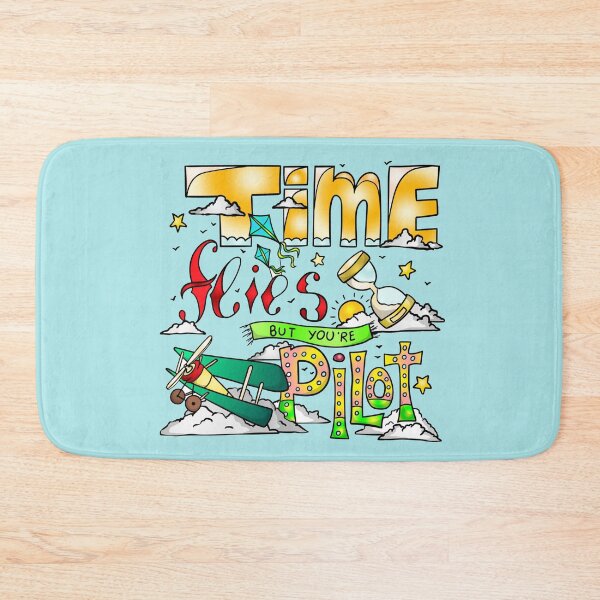 Item preview, Time flies but you are the pilot funny T-shirt ajusté designed and sold by marcoliyp.