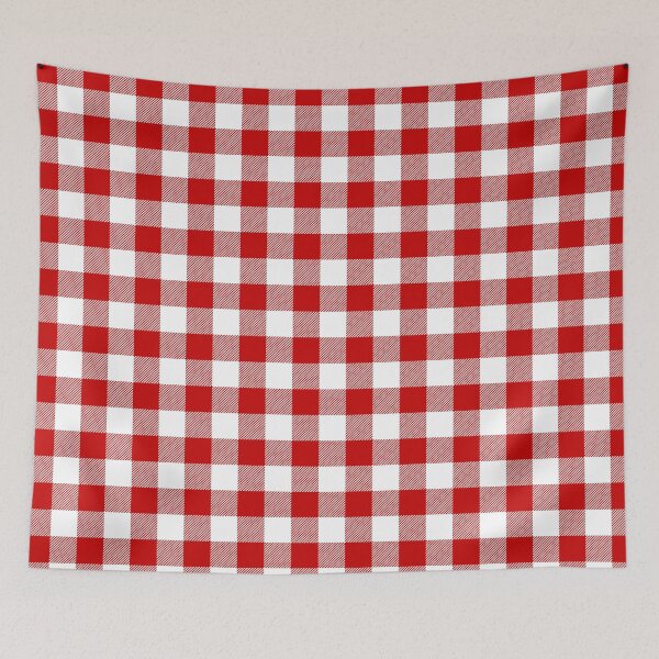 Item preview, Red and White Pin Check Gingham designed and sold by SqueakyRicardo.