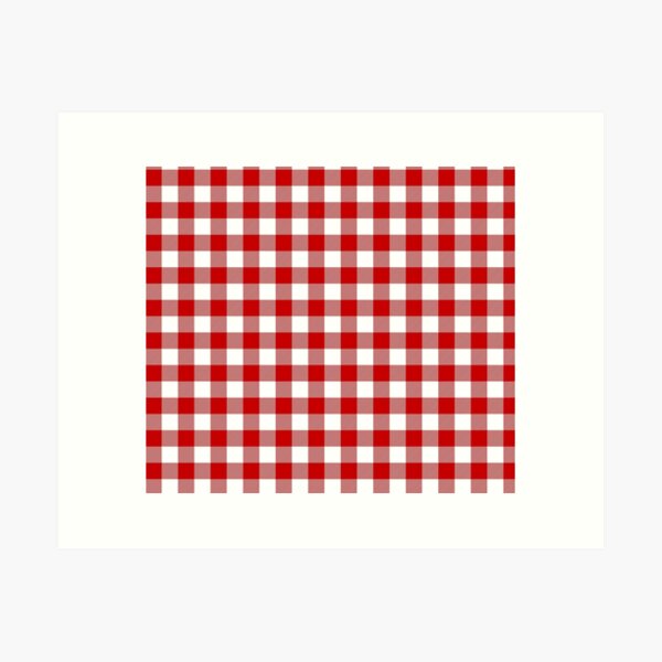 Item preview, Red and White Pin Check Gingham designed and sold by SqueakyRicardo.