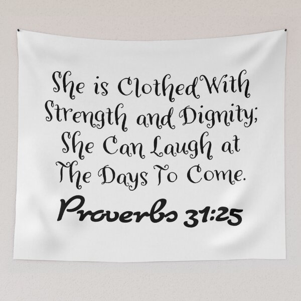 Item preview, Proverbs 31:25 | Bible Verse | Christian designed and sold by christiangoods.