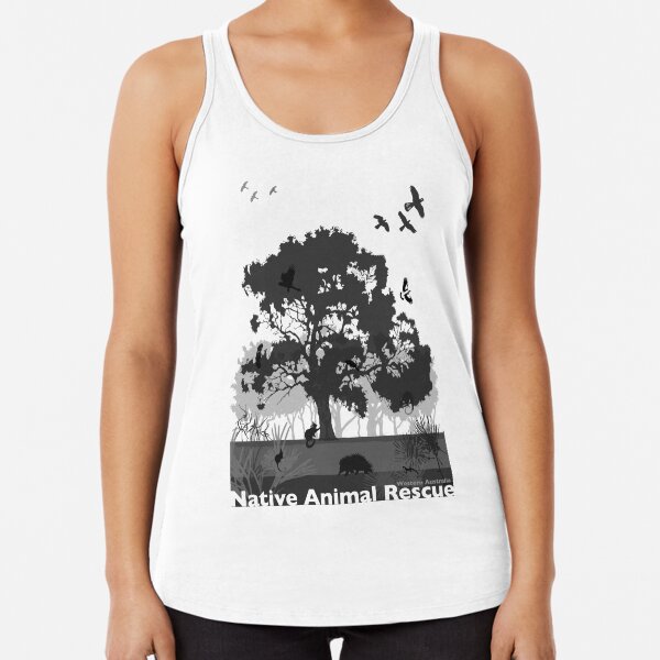 Support Native Animal Rescue Racerback Tank Top