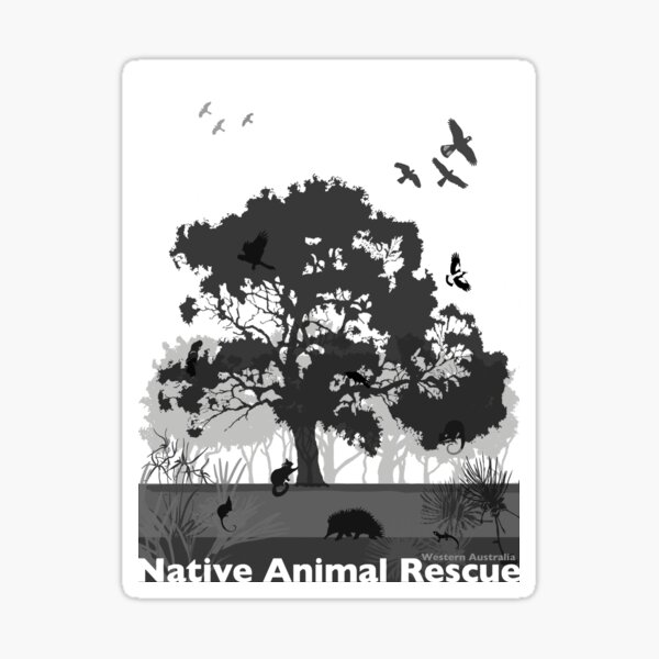 Support Native Animal Rescue Sticker