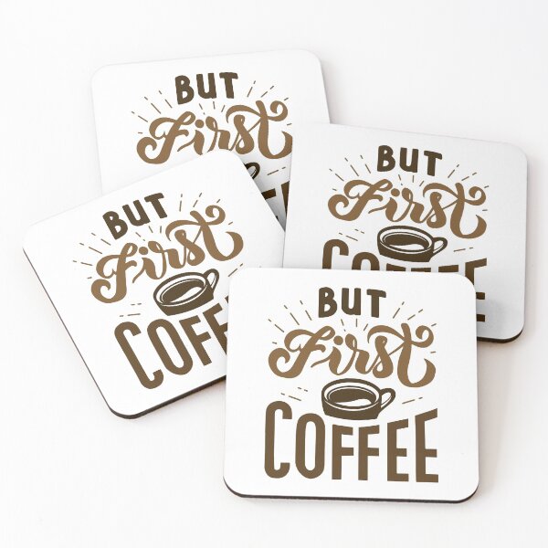 Item preview, But First Coffee designed and sold by LuckyFoxDesigns.