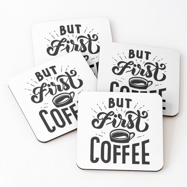 Item preview, But First Coffee designed and sold by LuckyFoxDesigns.