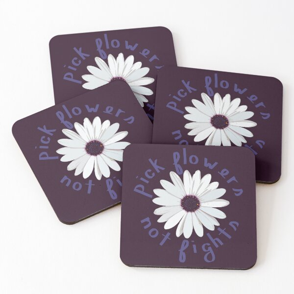 Item preview, Pick Flowers Not Fights in Purple designed and sold by sarahrinouye.