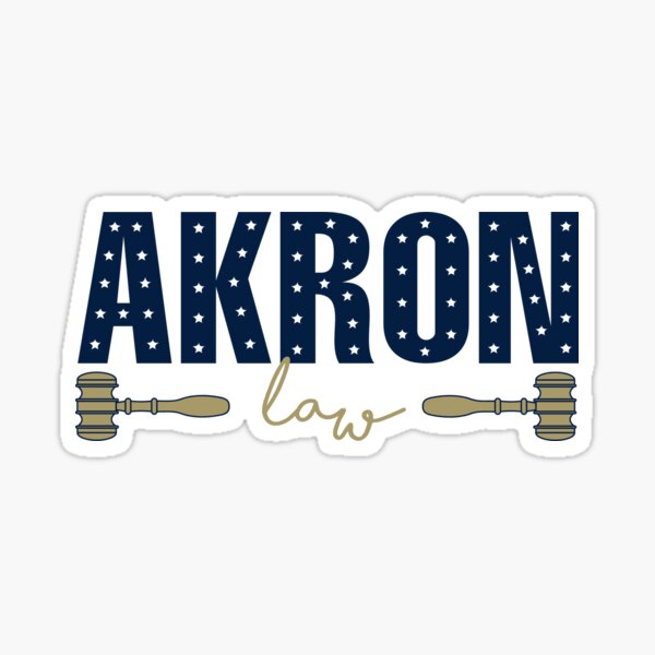 Vista previa del artículo con la obra «Pegatina Akron Law Star», diseñado y vendido por Ngp1.