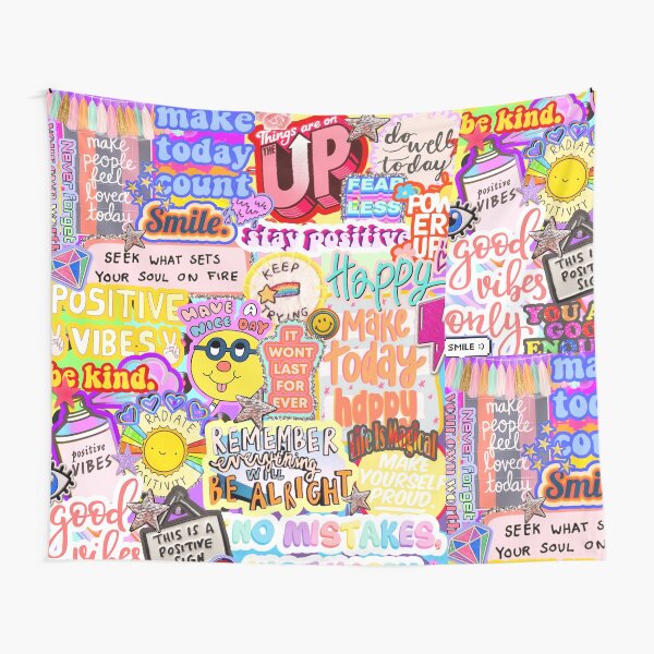 Item preview, Positive Vibes Collage designed and sold by emilyzizz.