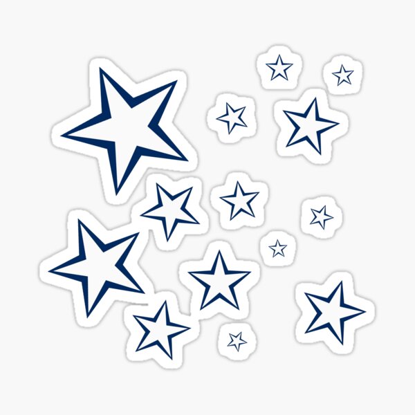 Item preview, Roger Williams University Groovy Mini Stars Blue/White designed and sold by krh327.