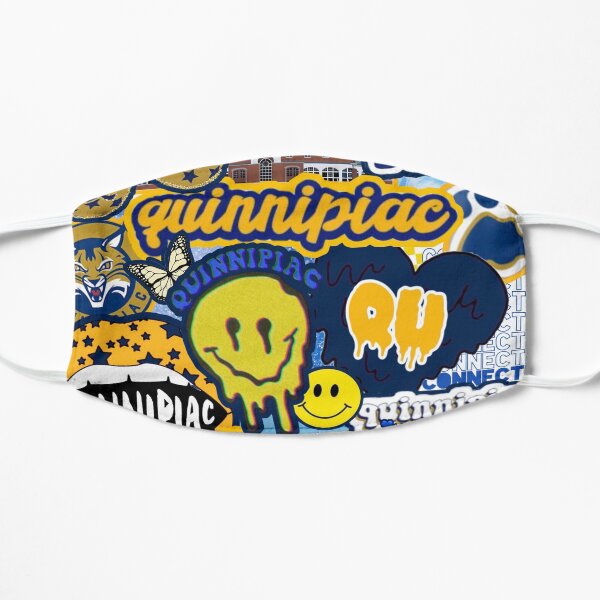 Quinnipiac University Collage Flat Mask