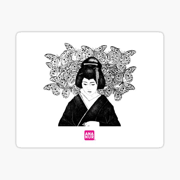 La geisha amoureuse Sticker