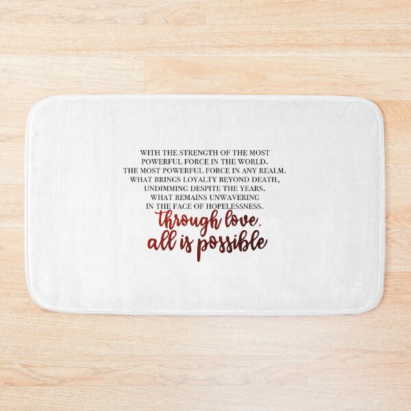 Item preview, through love all is possible quote designed and sold by lovely-lyrics.