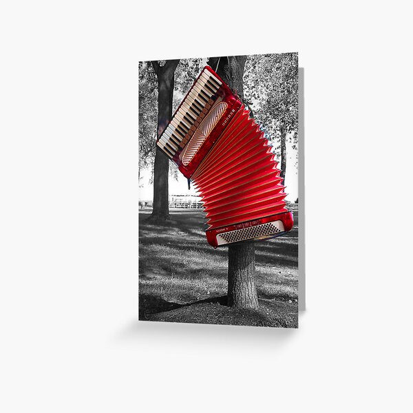 The Red Verdi V hangs Greeting Card