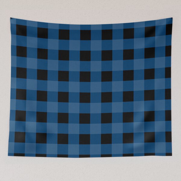 Item preview, Buffalo Plaid TARDIS Blue Dark with Black designed and sold by Darcy777.