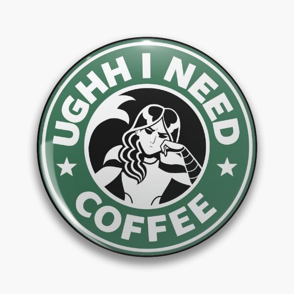 Mermista "Ughh I Need Coffee" Pin