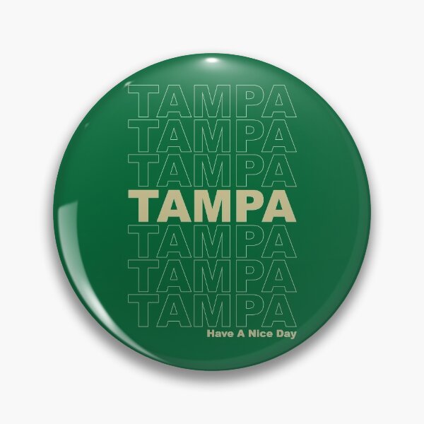 TAMPA BAY DEVIL RAYS OLD LOGO HAT PIN BACK BUTTON