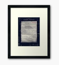 Dear Edith Crawley Framed Print