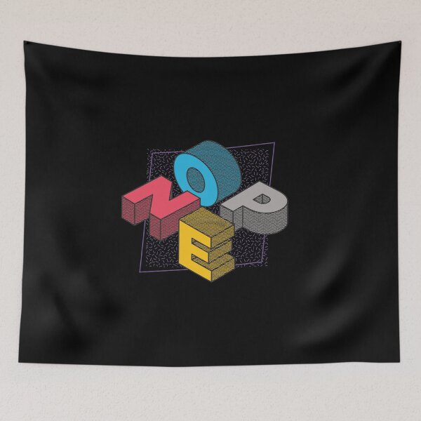Item preview, NOPE- Colourful Isometric Letters designed and sold by joabaj.