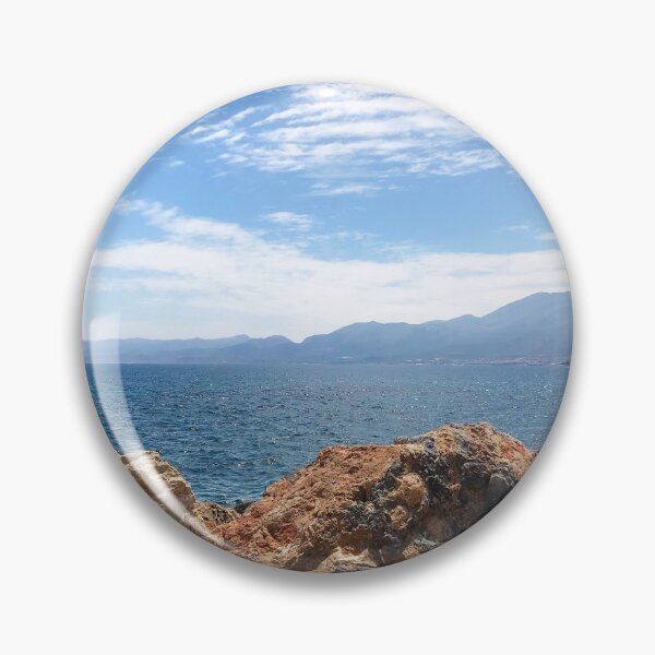 Item preview, Seascape at Hersonissos Harbour - Crete - Coastal Views - Greek Islands Photography designed and sold by MysticMagpie.