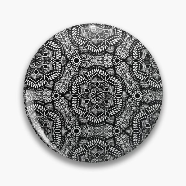 Item preview, Black and White Mandala Pattern designed and sold by Carina Kay.