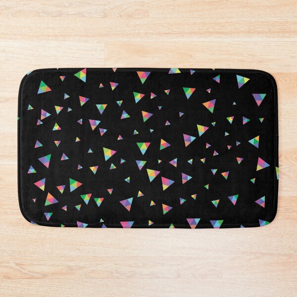 Item preview, Rainbow Triangles - Retro Vintage Shapes 1980s designed and sold by QuarterMoon.