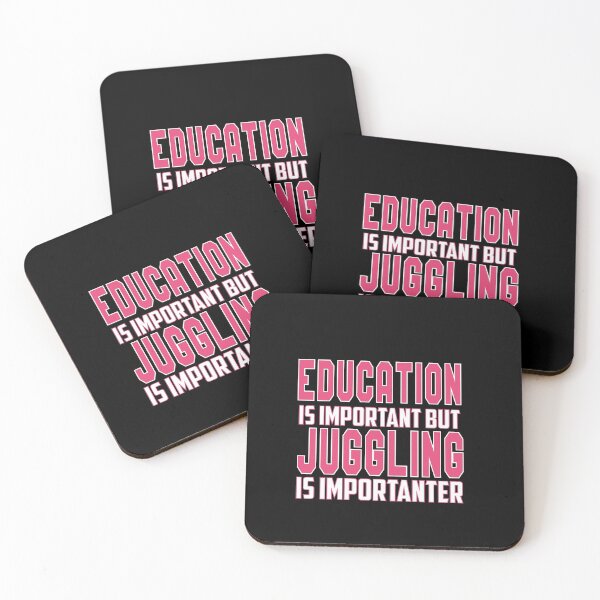 Item preview, Education Is Important but Juggling Is Importanter: Funny School And Teaching Gift Idea. designed and sold by cutitoutsir.