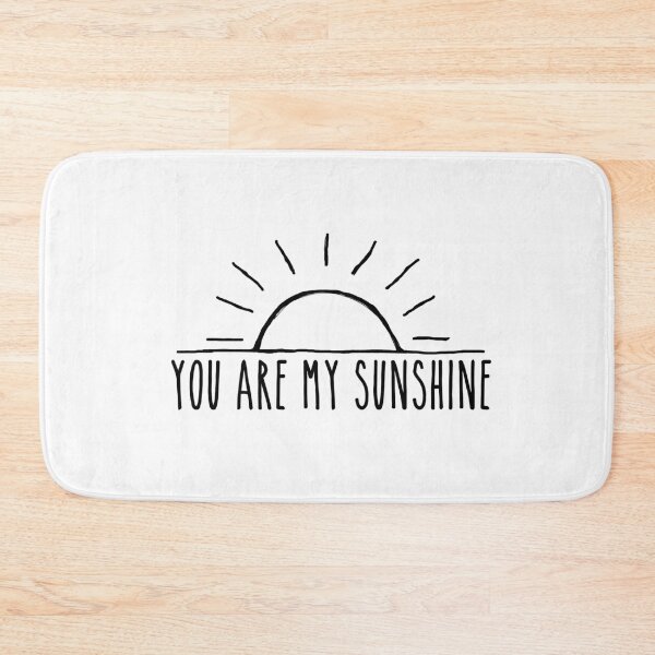 Item preview, Hand Drawn Rising Sun 'You Are My Sunshine' Black and White Phrase designed and sold by Bumblefuzzies.
