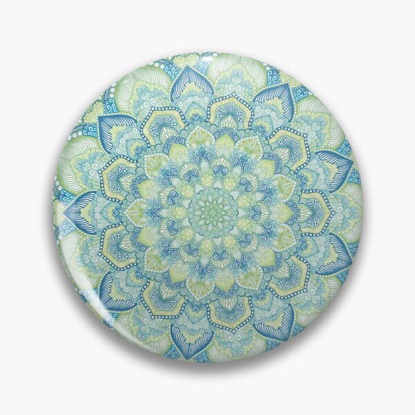 Item preview, Blue & Green Mandala designed and sold by Carina Kay.