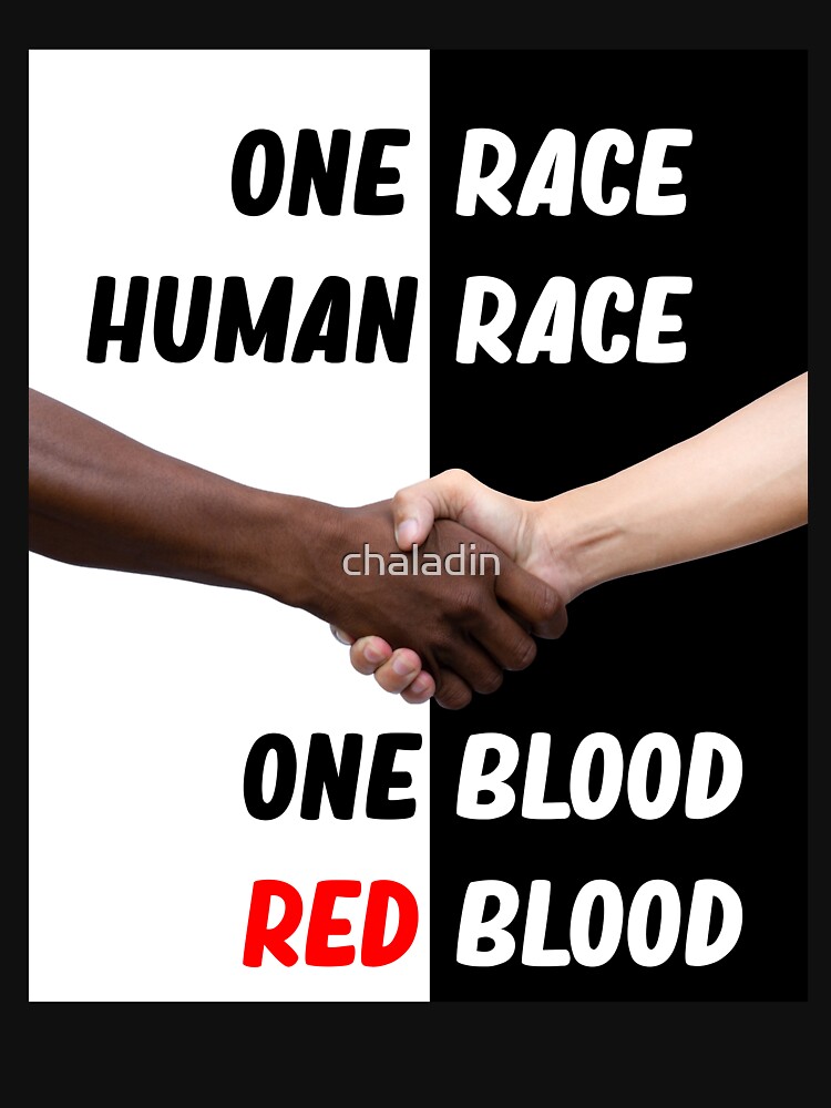 One Race Human Race One Blood Red Blood Pullover Hoodie