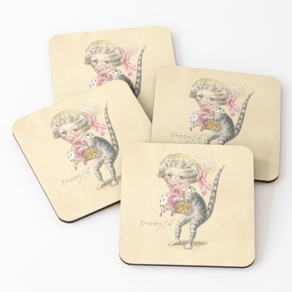 Item preview, PussyCat: Grandmother kitty with a bonnet, by Charles Briton designed and sold by ebrawne.