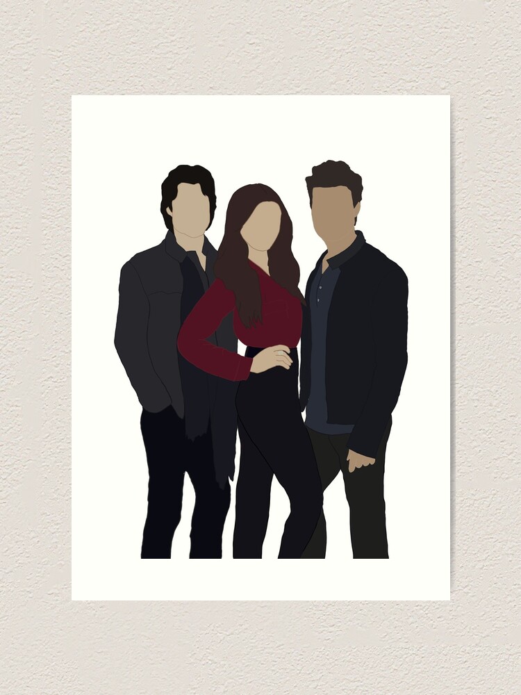 Damon Salvatore Elena Gilbert Stefan Salvatore Vampire Drawing