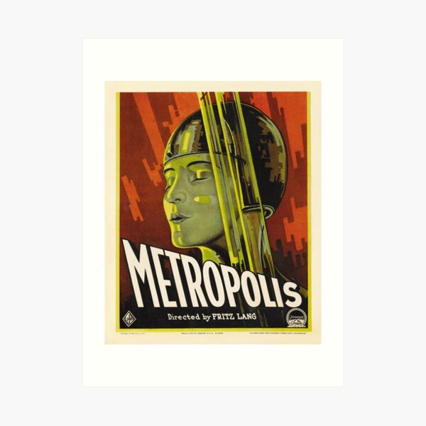 Metropolis Fritz Lang Plakat Kunstdruck Von Srdfilm Redbubble