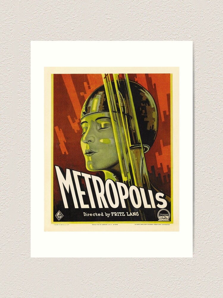 Metropolis Fritz Lang Plakat Kunstdruck Von Srdfilm Redbubble