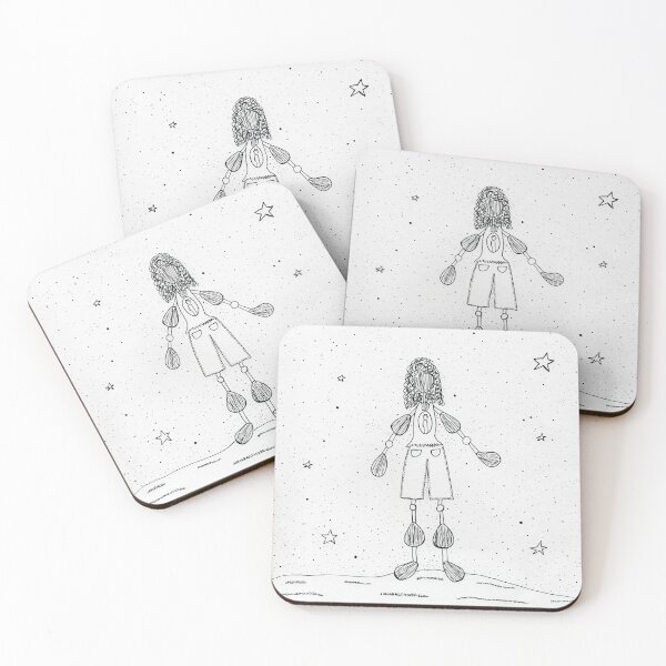 Item preview, The Light Inside of Me (Pen Drawing) designed and sold by Rohvanah The Drawn Doll.