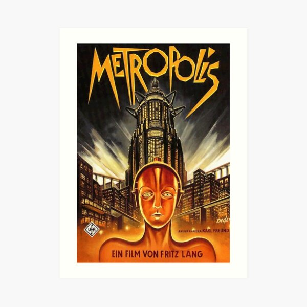 Metropolis Fritz Lang Plakat Kunstdruck Von Srdfilm Redbubble