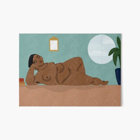 Reclining Nude Art Board Print
