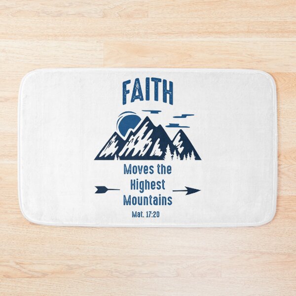 Item preview, Faith Moves the Highest Mountains  - Bible Verse designed and sold by ShareYourFaith.