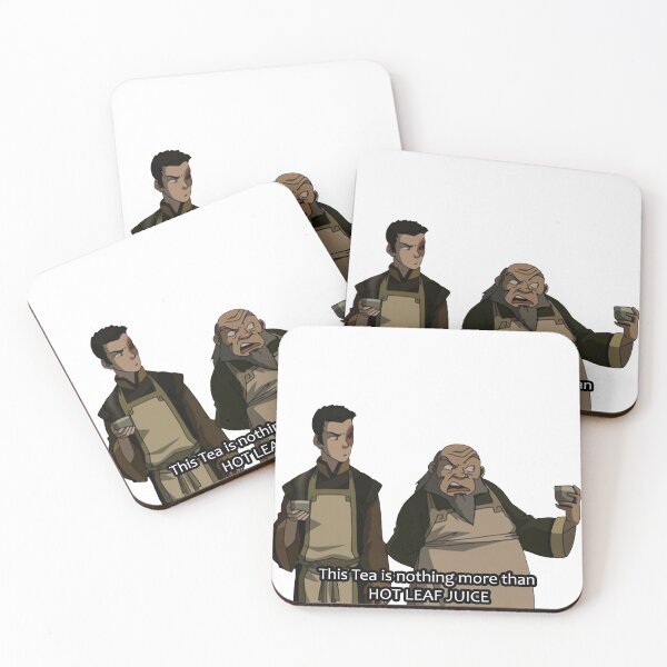 HOT LEAF JUICE Zuko and Iroh Avatar Coasters (Set of 4)