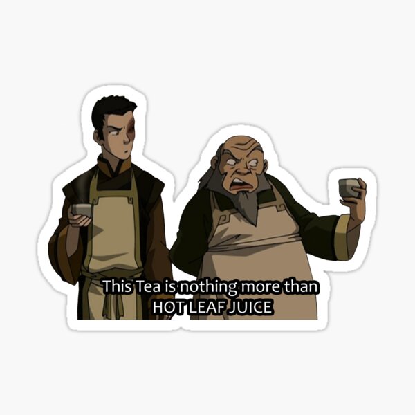 HOT LEAF JUICE Zuko and Iroh Avatar Sticker