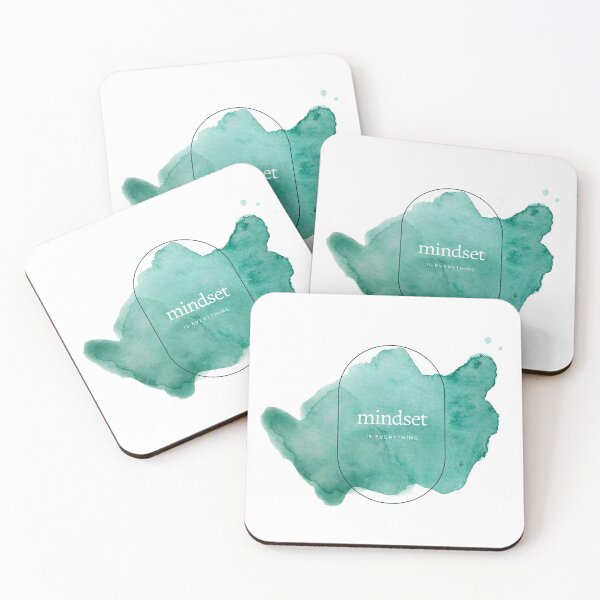 Item preview, Mindset is Everything Green Watercolor Motivational Affirmation Quote designed and sold by ArianaDagan.