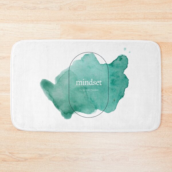 Item preview, Mindset is Everything Green Watercolor Motivational Affirmation Quote designed and sold by ArianaDagan.