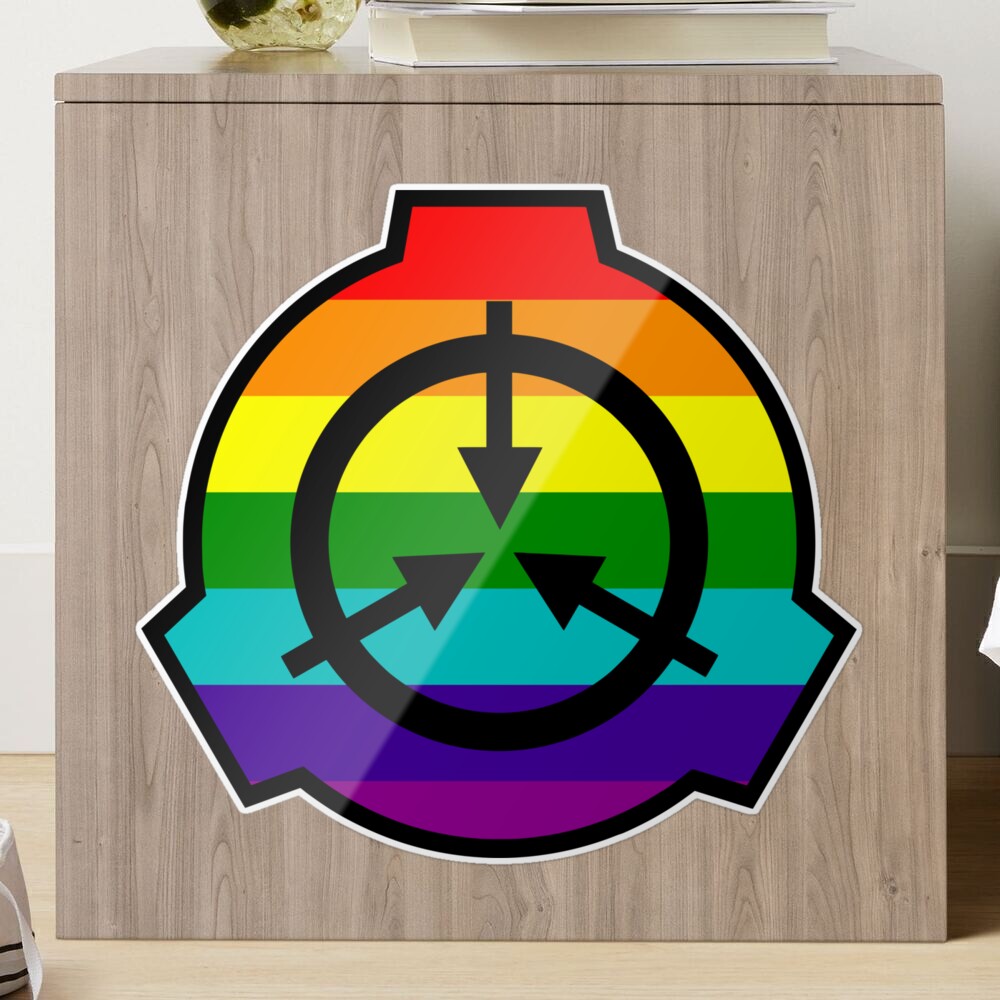 The Scp Symbol - Scp Foundation Emoji,Rainbow Flag Crossed Out