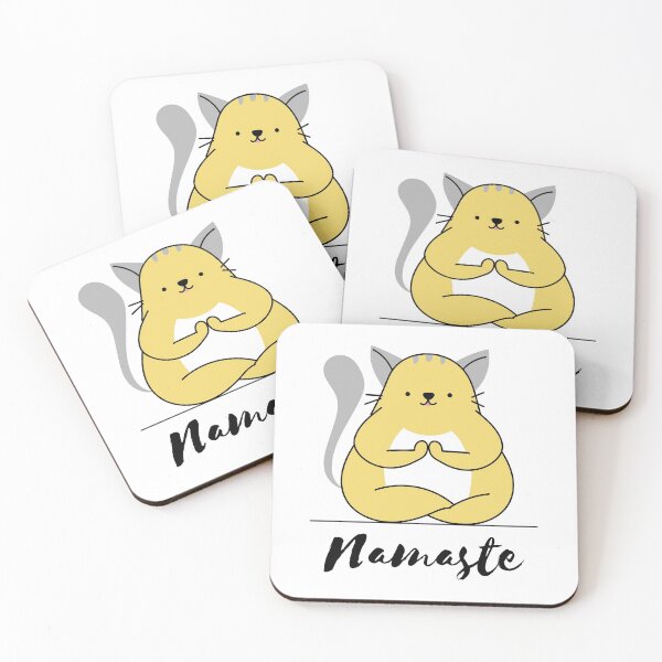 Item preview, Funny yoga cat namaste - Cute cat - Gift for yoga lovers designed and sold by TamGustam.