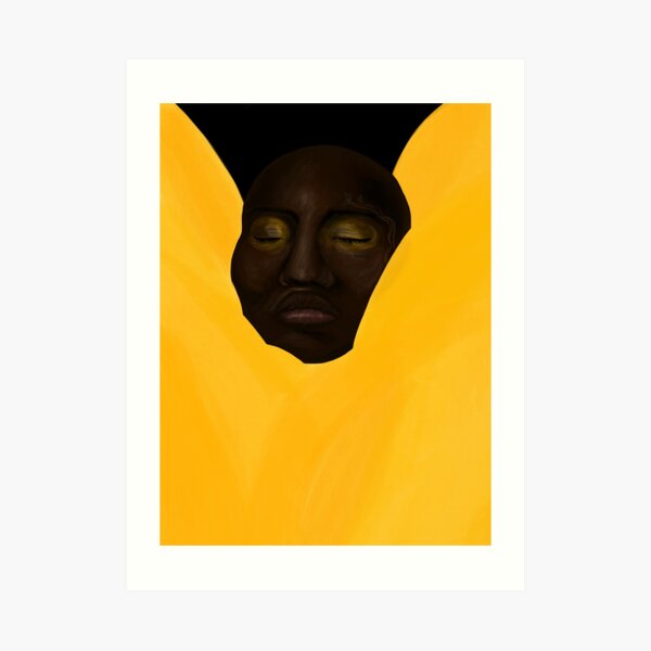 Yellow Feathers Art Print