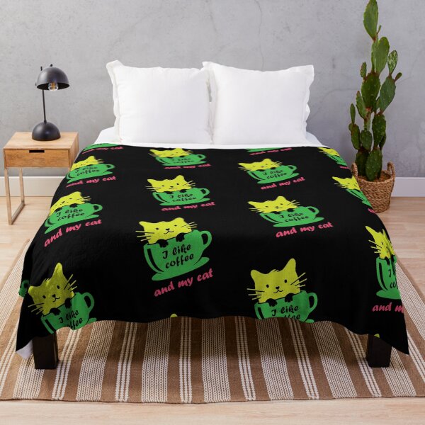 Item preview, I like coffee and my cat designed and sold by coffeeapparel.