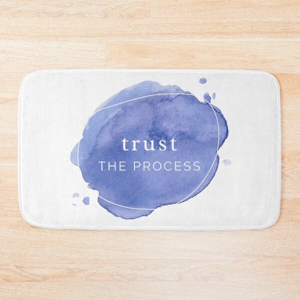 Item preview, Trust the Process Blue Watercolor Motivational Inspiration Quote designed and sold by ArianaDagan.