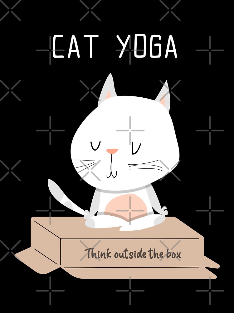 Cute Yoga Cat Just Breathe - Beautiful yoga cat - Gift for yoga lovers  Kids T-Shirt for Sale by TamGustam