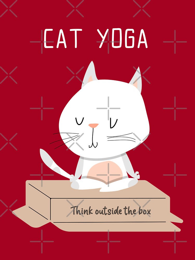 Cute Yoga Cat Just Breathe - Beautiful yoga cat - Gift for yoga