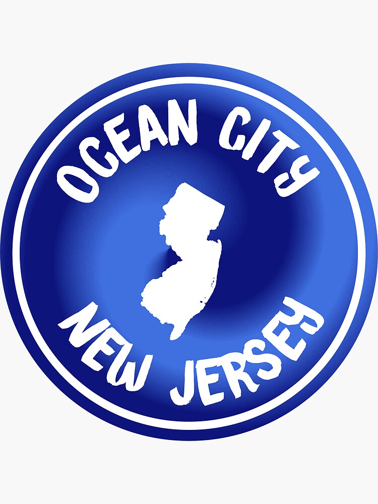 "Ocean City, New Jersey" Sticker for Sale by waves4 Redbubble